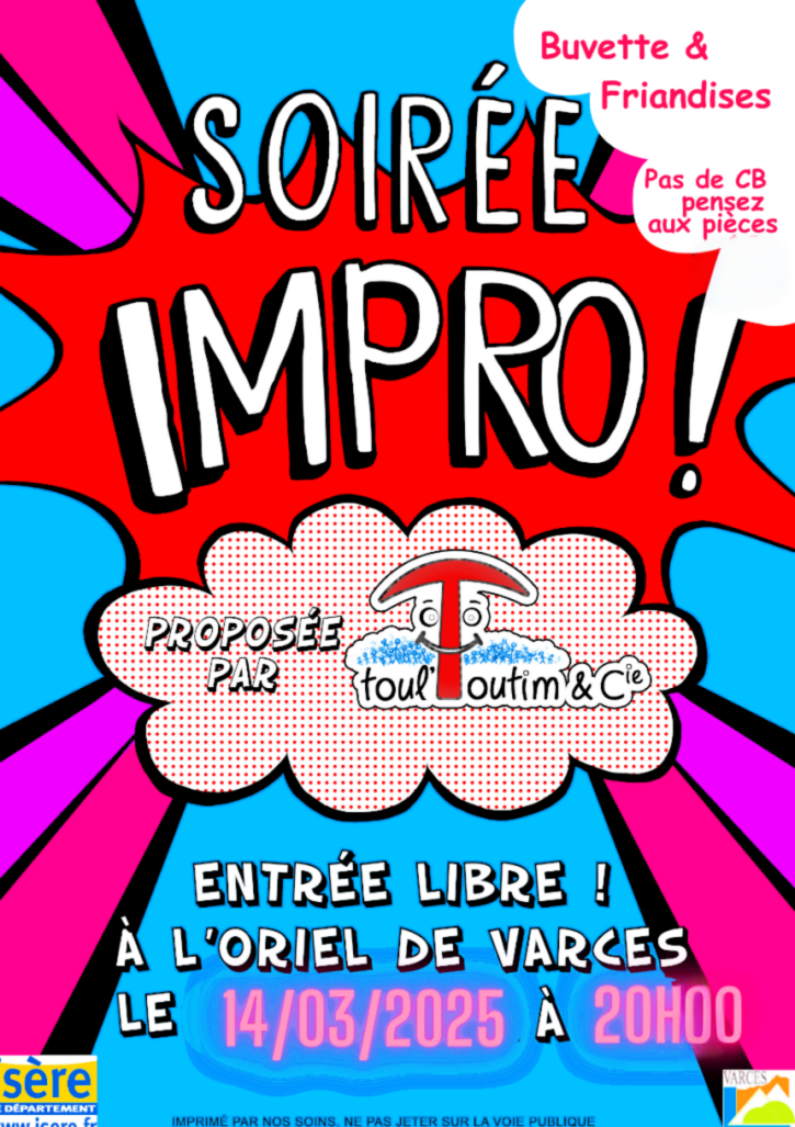 Toultoutim propose une soirée impro à l‘Oriel de Varces